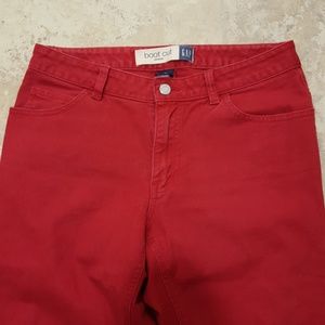 Gap red boot cut stretch